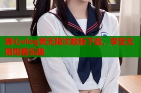 糖心vlog黄无限次数版下载，享受无限观看乐趣