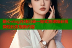 糖心vlog在线目录一站式管理精彩视频轻松发现新内容