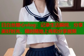 日白丝糖心vlog：记录生活瞬间，分享美好时光，随时随地上传和分享视频