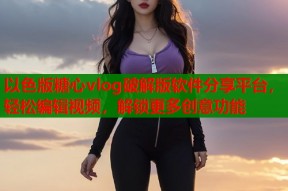 以色版糖心vlog破解版软件分享平台，轻松编辑视频，解锁更多创意功能