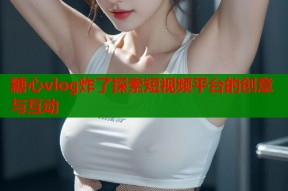 糖心vlog炸了探索短视频平台的创意与互动