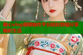 糖心vlog视频制作平台轻松剪辑分享精彩生活