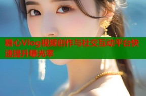 糖心Vlog视频创作与社交互动平台快速提升曝光率
