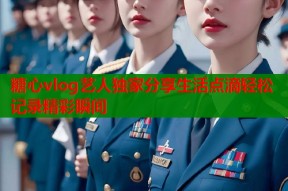 糖心vlog艺人独家分享生活点滴轻松记录精彩瞬间