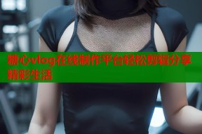 糖心vlog在线制作平台轻松剪辑分享精彩生活