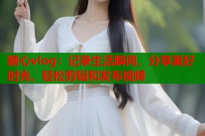 糖心vlog：记录生活瞬间，分享美好时光，轻松剪辑和发布视频