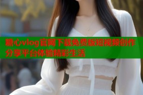 糖心vlog官网下载免费版短视频创作分享平台体验精彩生活