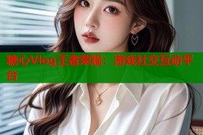 糖心Vlog王者荣耀：游戏社交互动平台