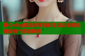 糖心vlog精选分享精彩生活记录轻松捕捉每个感动瞬间