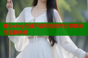 糖心vlog在线开启轻松创作分享精彩生活新体验