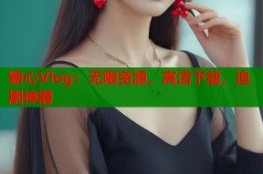 糖心Vlog：无限资源，高清下载，追剧神器