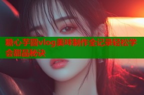 糖心芋圆vlog美味制作全记录轻松学会甜品秘诀