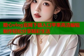 糖心vlog官网下载入口苹果高清编辑制作轻松分享精彩生活