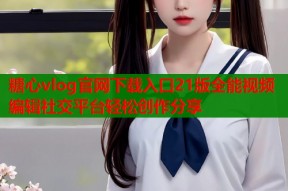 糖心vlog官网下载入口21版全能视频编辑社交平台轻松创作分享