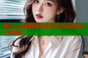 糖心vlog视频创作社交平台记录生活分享精彩