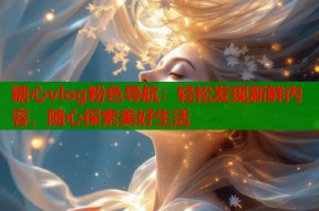 糖心vlog粉色导航：轻松发现新鲜内容，随心探索美好生活