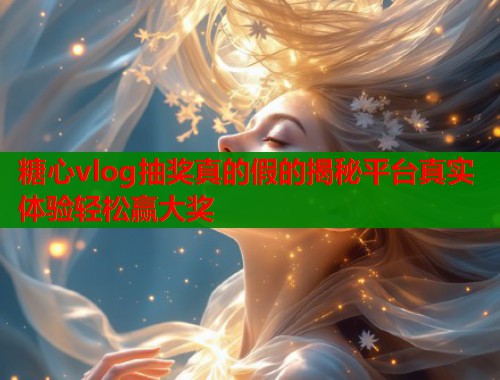 糖心vlog抽奖真的假的揭秘平台真实体验轻松赢大奖  第1张