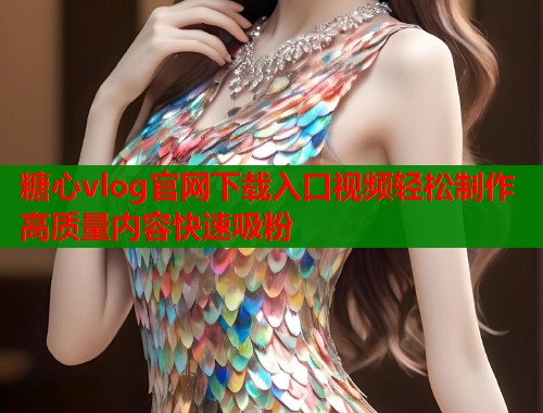 糖心vlog官网下载入口视频轻松制作高质量内容快速吸粉  第1张