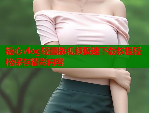糖心vlog轻量版视频极速下载教程轻松保存精彩内容  第2张