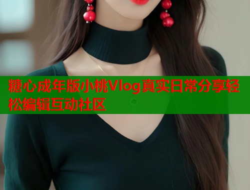 糖心成年版小桃Vlog真实日常分享轻松编辑互动社区  第1张