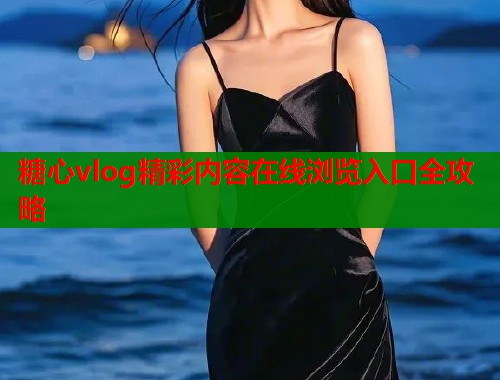 糖心vlog精彩内容在线浏览入口全攻略  第1张